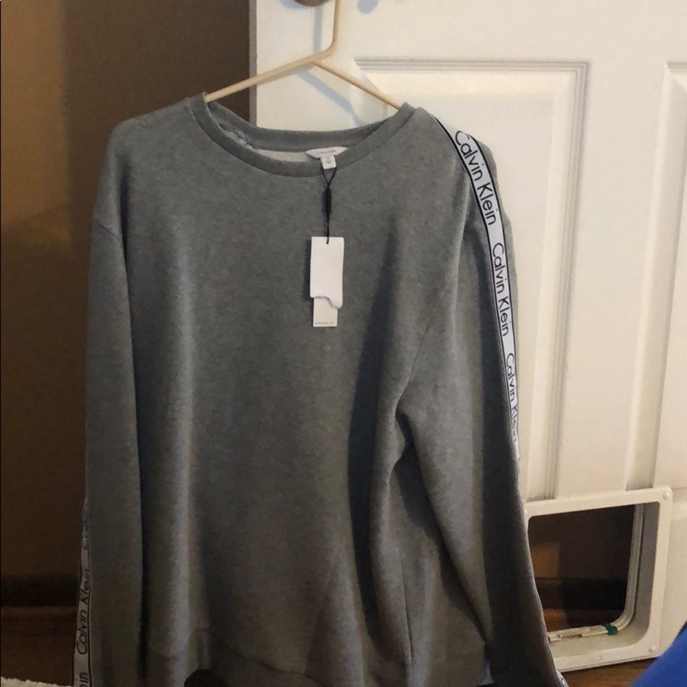 Calvin Klein heather grey sweater 2xl